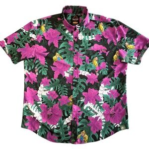 RSVLTS Jurassic Park Nobody Cares Shirt Mens 2XL Short Sleeve Kunuflex